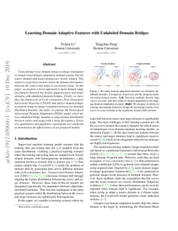 Learning Domain Adaptive Features with Unlabeled Domain Bridges