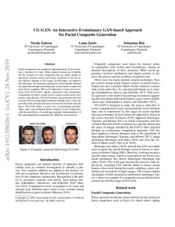 CG-GAN: An Interactive Evolutionary GAN-based Approach for Facial
  Composite Generation)