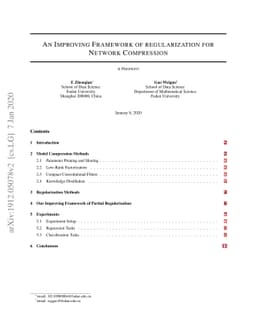 An Improving Framework of regularization for Network Compression