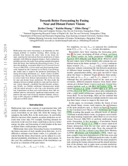 Towards Better Forecasting by Fusing Near and Distant Future Visions