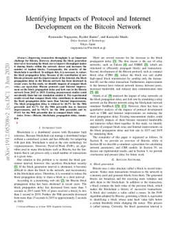 Identifying Impacts of Protocol and Internet Development on the Bitcoin
  Network