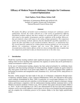 Efficacy of Modern Neuro-Evolutionary Strategies for Continuous Control
  Optimization