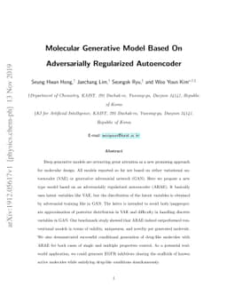 Molecular Generative Model Based On Adversarially Regularized
  Autoencoder