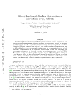 Efficient Per-Example Gradient Computations in Convolutional Neural
  Networks
