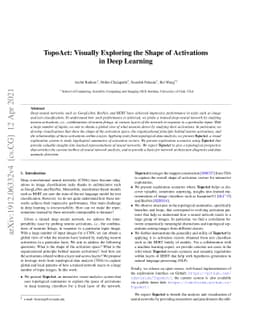 TopoAct: Visually Exploring the Shape of Activations in Deep Learning