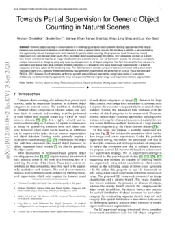 Towards Partial Supervision for Generic Object Counting in Natural
  Scenes