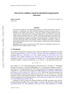 Data-driven confidence bands for distributed nonparametric regression