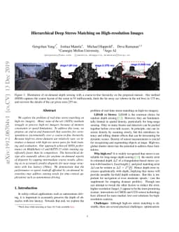 Hierarchical Deep Stereo Matching on High-resolution Images