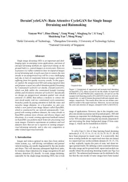 DerainCycleGAN: Rain Attentive CycleGAN for Single Image Deraining and
  Rainmaking
