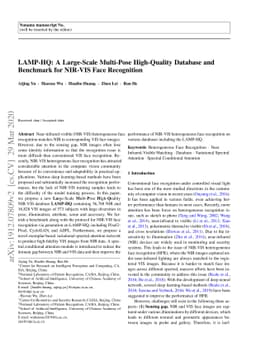 LAMP-HQ: A Large-Scale Multi-Pose High-Quality Database and Benchmark
  for NIR-VIS Face Recognition