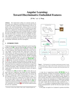 Angular Learning: Toward Discriminative Embedded Features