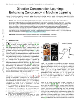 Direction Concentration Learning: Enhancing Congruency in Machine
  Learning