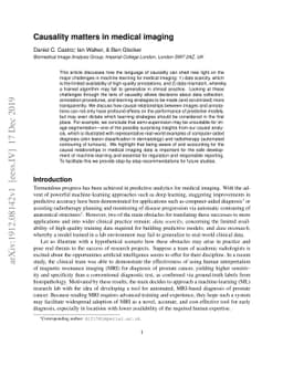 Causality matters in medical imaging