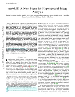 AeroRIT: A New Scene for Hyperspectral Image Analysis