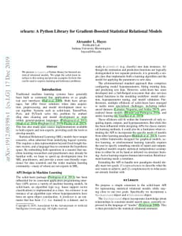 srlearn: A Python Library for Gradient-Boosted Statistical Relational
  Models