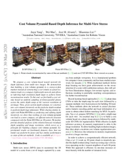 Cost Volume Pyramid Based Depth Inference for Multi-View Stereo