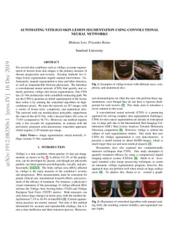 Automating Vitiligo Skin Lesion Segmentation Using Convolutional Neural
  Networks