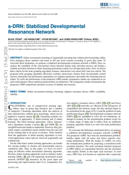 s-DRN: Stabilized Developmental Resonance Network