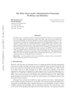 The Brier Score under Administrative Censoring: Problems and Solutions