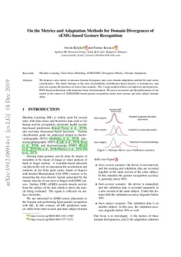 On the Metrics and Adaptation Methods for Domain Divergences of
  sEMG-based Gesture Recognition