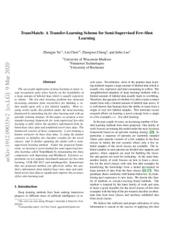 TransMatch: A Transfer-Learning Scheme for Semi-Supervised Few-Shot
  Learning