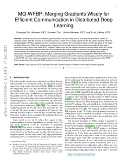 MG-WFBP: Merging Gradients Wisely for Efficient Communication in
  Distributed Deep Learning