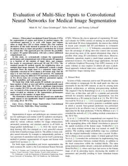 Evaluation of Multi-Slice Inputs to Convolutional Neural Networks for
  Medical Image Segmentation