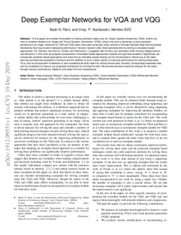 Deep Exemplar Networks for VQA and VQG