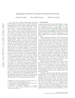 Expanding Label Sets for Graph Convolutional Networks