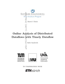 Online Analysis of Distributed Dataflows with Timely Dataflow
