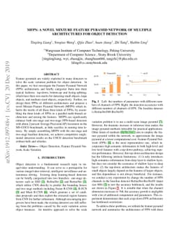 MFPN: A Novel Mixture Feature Pyramid Network of Multiple Architectures
  for Object Detection