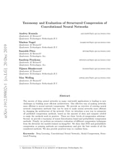 Taxonomy and Evaluation of Structured Compression of Convolutional
  Neural Networks