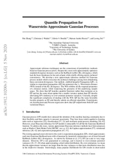 Quantile Propagation for Wasserstein-Approximate Gaussian Processes