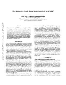 How Robust Are Graph Neural Networks to Structural Noise?