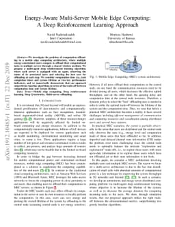 Energy-Aware Multi-Server Mobile Edge Computing: A Deep Reinforcement
  Learning Approach