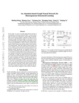 An Attention-based Graph Neural Network for Heterogeneous Structural
  Learning