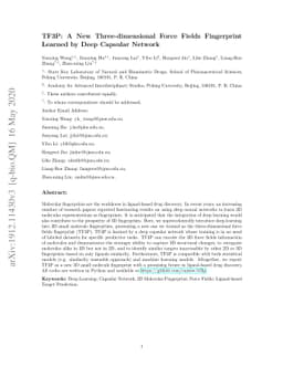 TF3P: Three-dimensional Force Fields Fingerprint Learned by Deep
  Capsular Network