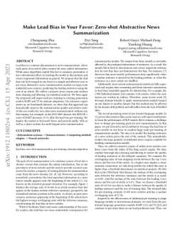 Leveraging Lead Bias for Zero-shot Abstractive News Summarization
