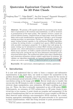 Quaternion Equivariant Capsule Networks for 3D Point Clouds