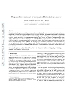 Deep neural network models for computational histopathology: A survey