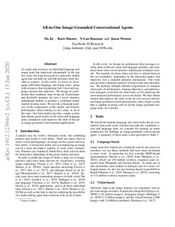 All-in-One Image-Grounded Conversational Agents