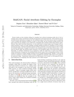 MulGAN: Facial Attribute Editing by Exemplar