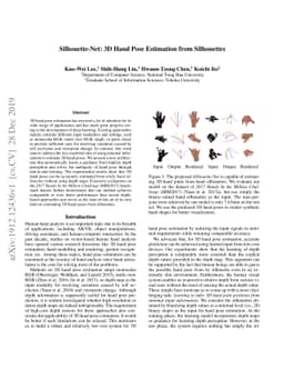 Silhouette-Net: 3D Hand Pose Estimation from Silhouettes