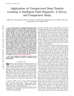 Applications of Unsupervised Deep Transfer Learning to Intelligent Fault
  Diagnosis: A Survey and Comparative Study