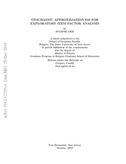 Stochastic Approximation EM for Exploratory Item Factor Analysis