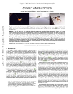 Animals in Virtual Environments