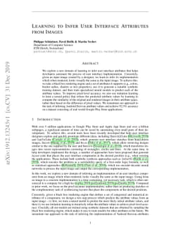 Learning to Infer User Interface Attributes from Images