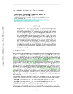 Learning Numeral Embeddings