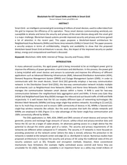 Blockchain for IOT-based NANs and HANs in Smart Grid