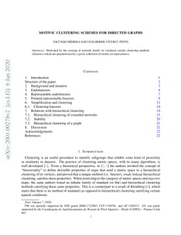 Motivic clustering schemes for directed graphs